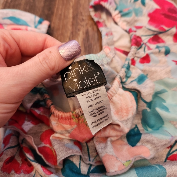 Girl's Floral Dress - Picture 3 of 3